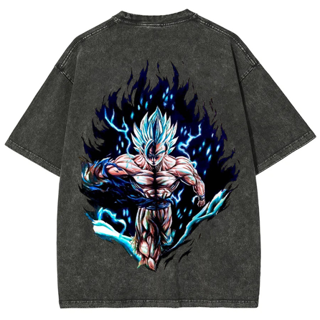 [Copy]Dragon Ball  “Goku Super Saiyan” Vintage washed Tee