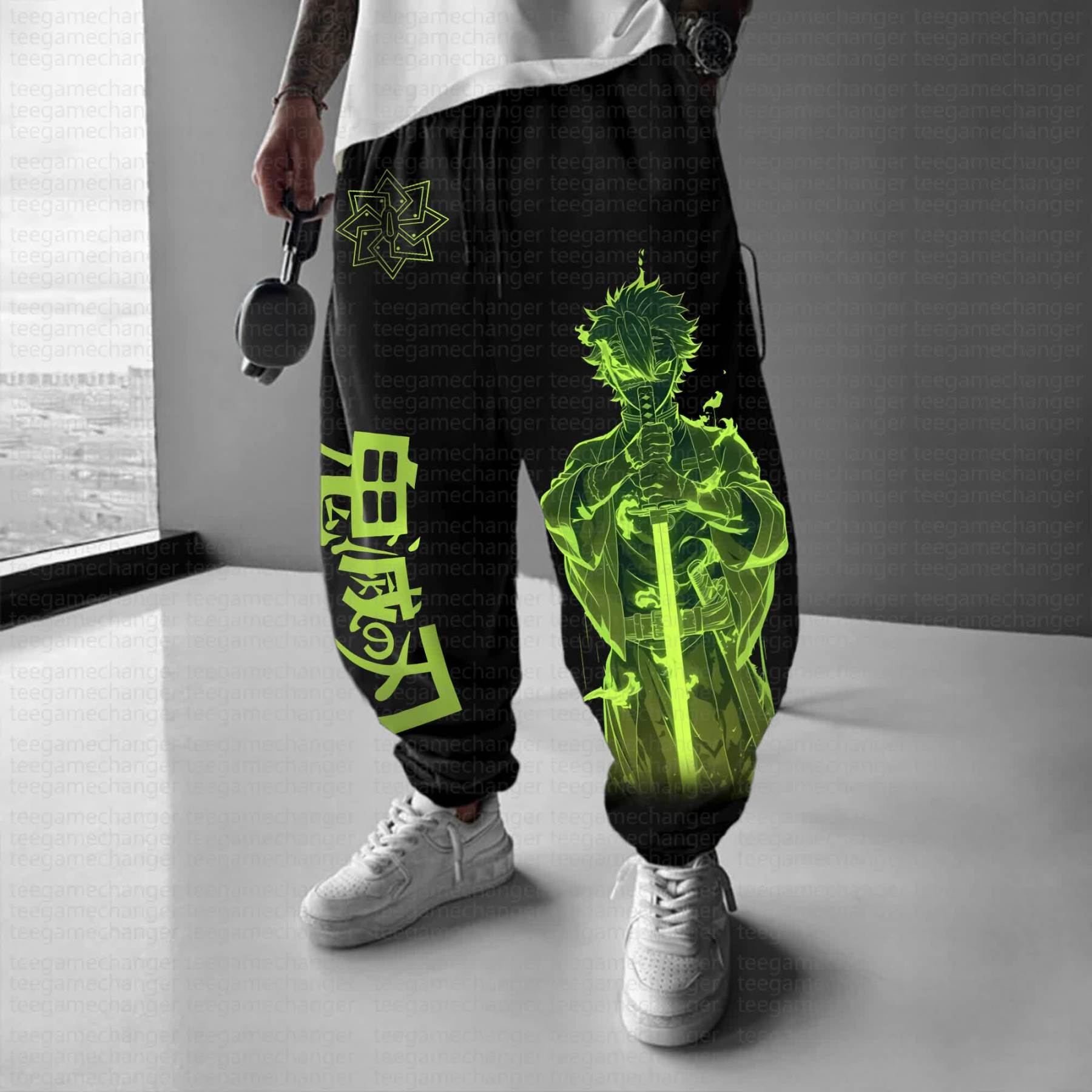 Unisex Anime Inspired Vintage Pants丨Demon Slayer X Pokémon