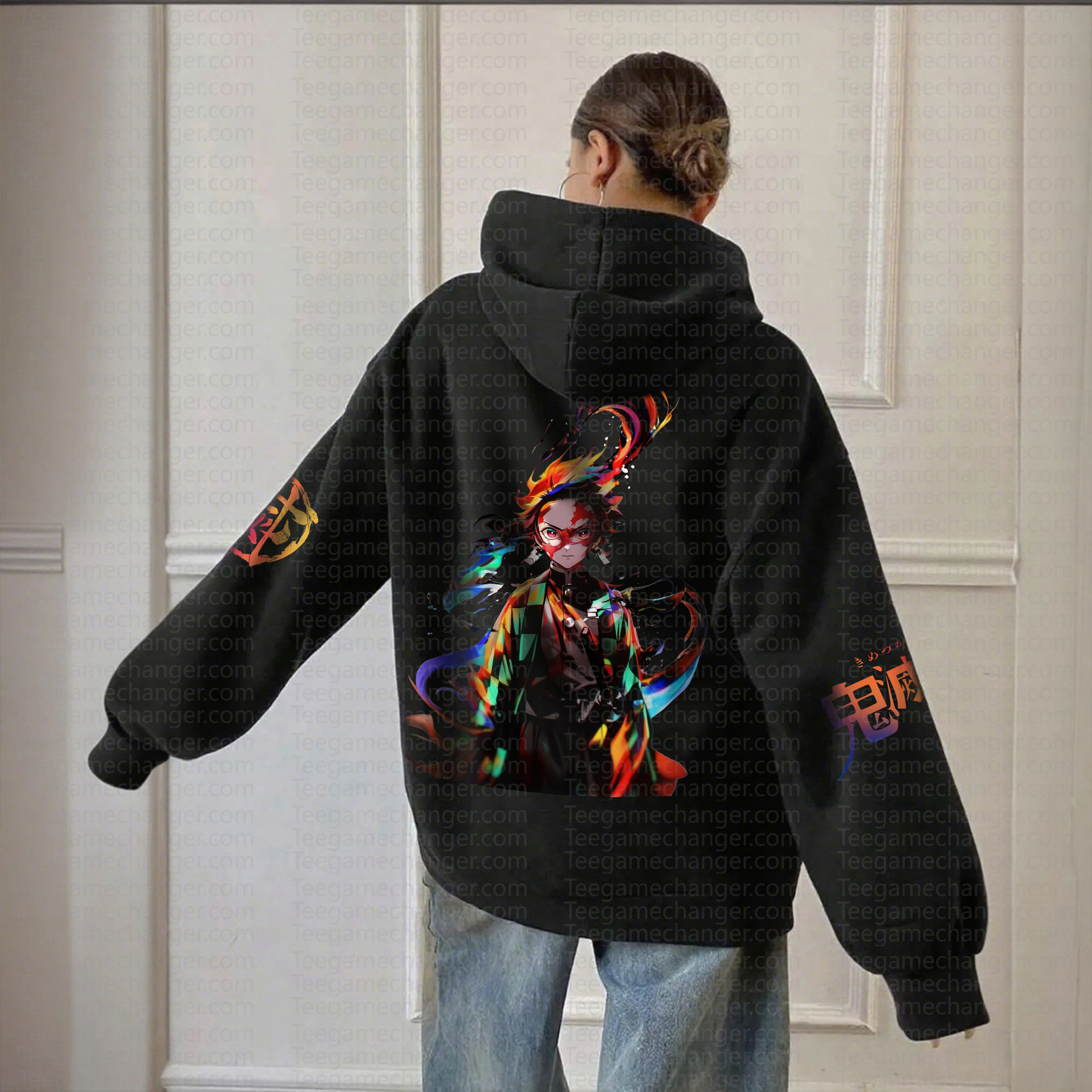 " Demon Slayer " Anime Inspired Vintage Hoodie