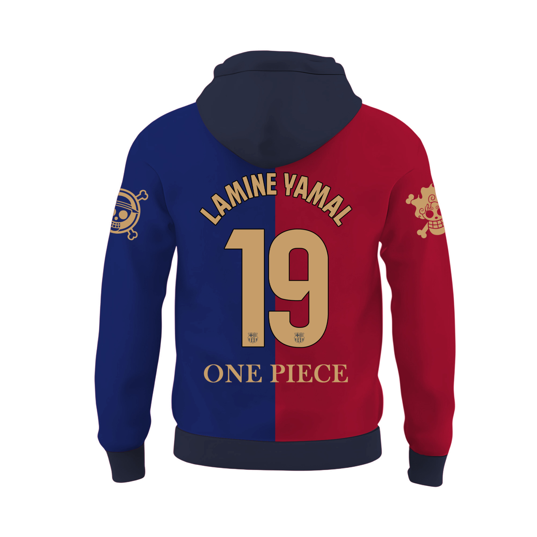 Unisex Retro Hoodie丨Barcelona x One Piece