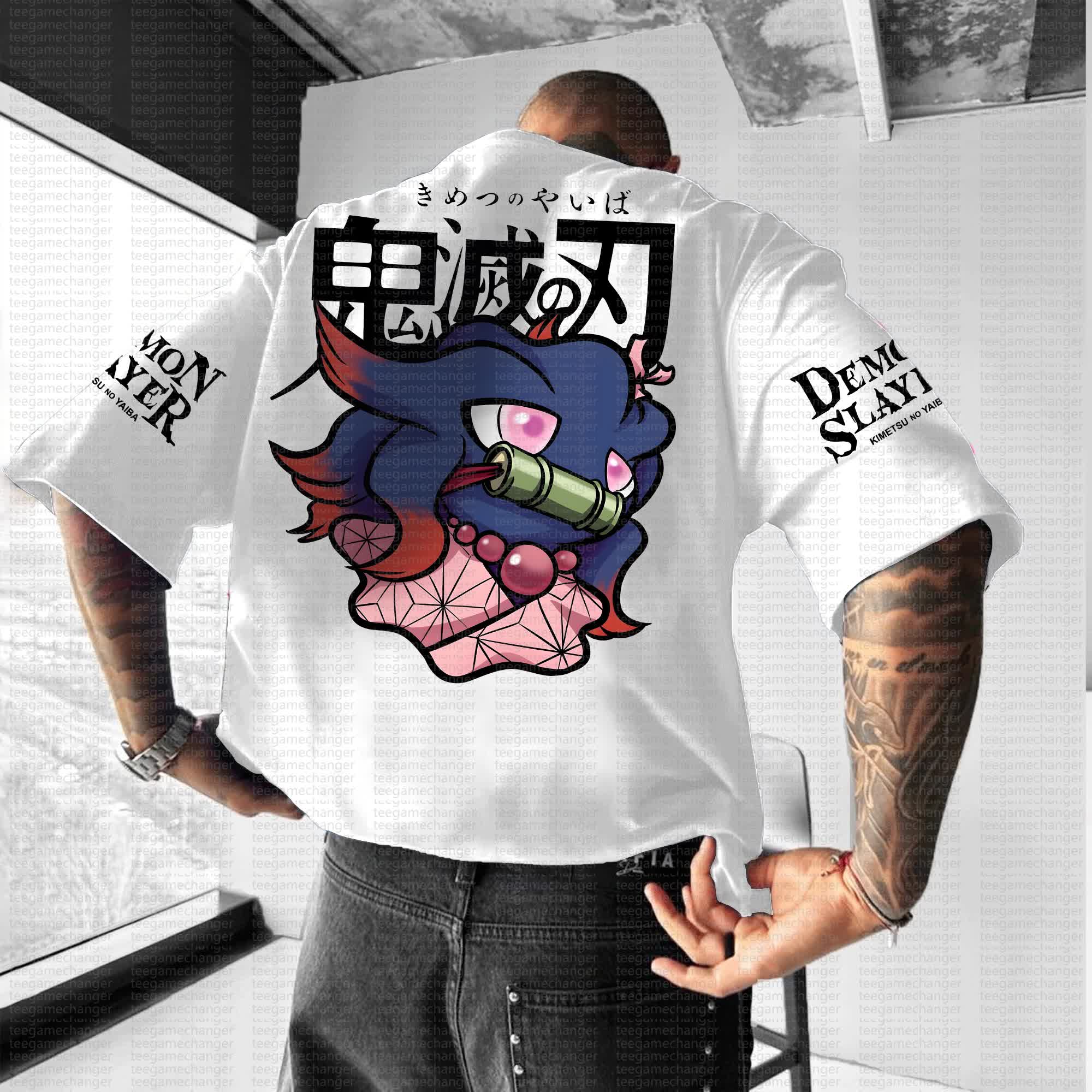 Unisex Anime Inspired Vintage T-Shirt丨Demon Slayer X Pokémon