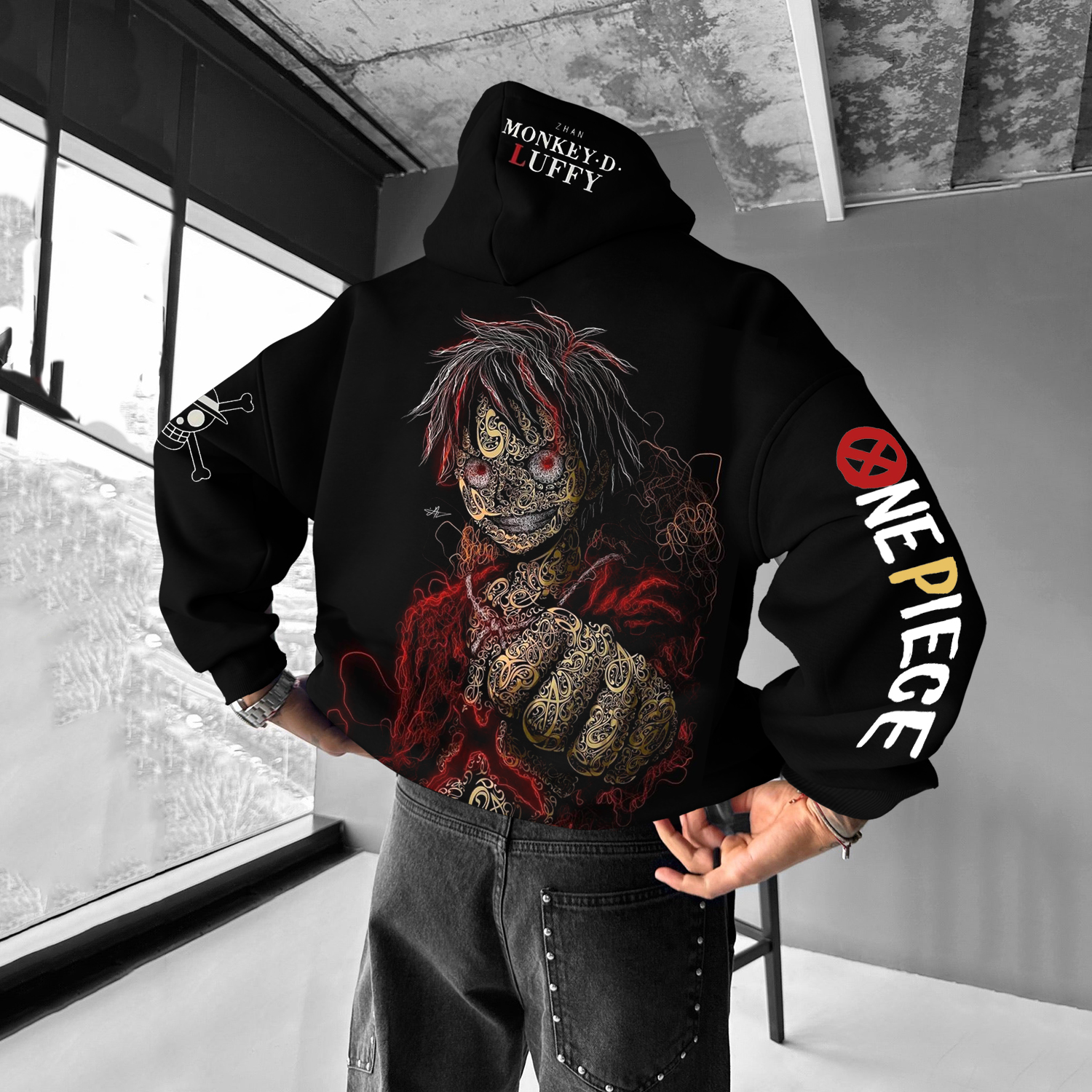 Universal Anime Lettering Design Hoodie