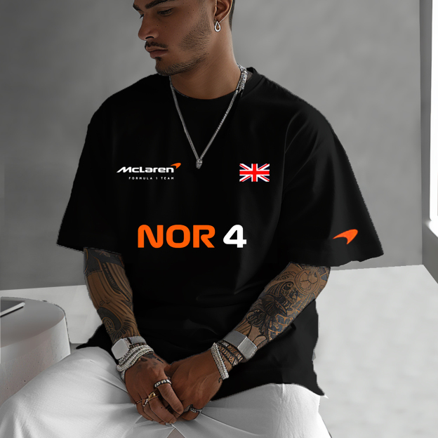 Mens Oversized Lando England Racing Team T-Shirt