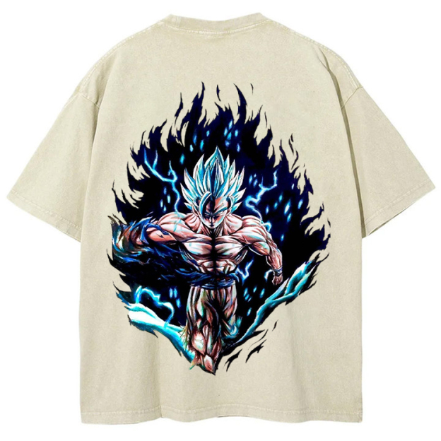 [Copy]Dragon Ball  “Goku Super Saiyan” Vintage washed Tee
