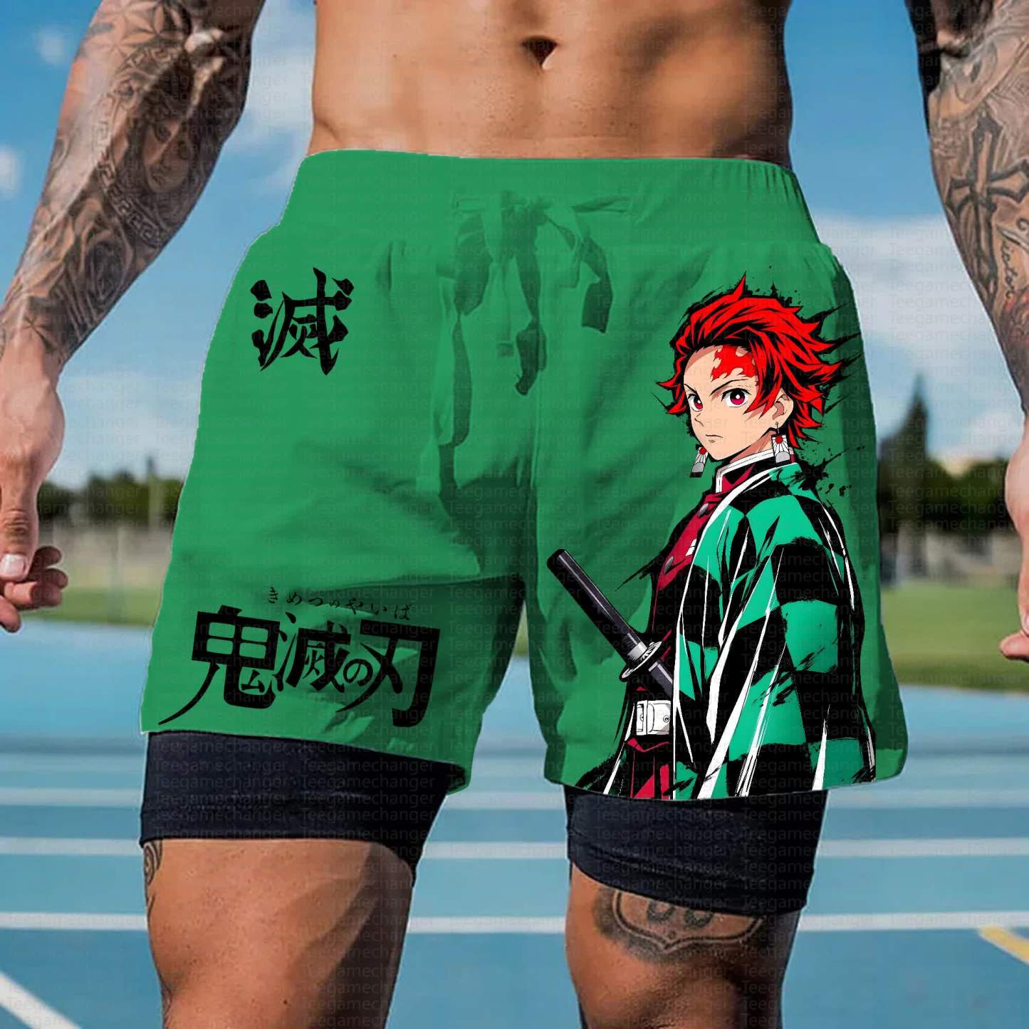 Unisex Casual Anime Streetwear Shorts 丨Demon Slayer X Pokémon