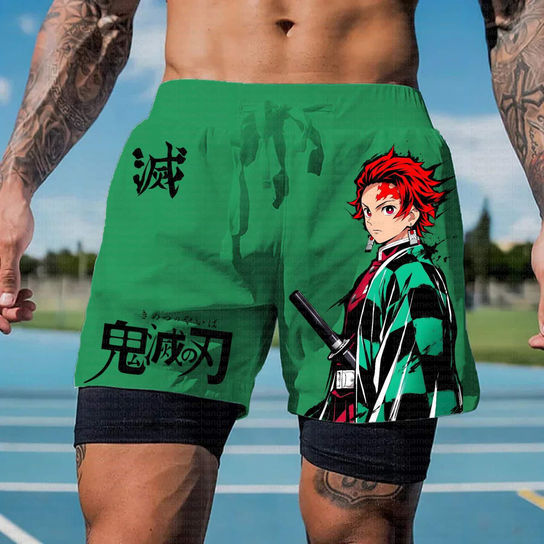 Unisex Casual Anime Streetwear Shorts 丨Demon Slayer X Pokémon