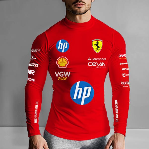 Unisex Racing Slim Compression Long Sleeve T-Shirt