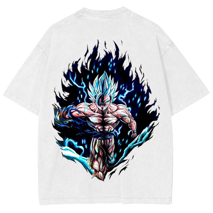 [Copy]Dragon Ball  “Goku Super Saiyan” Vintage washed Tee