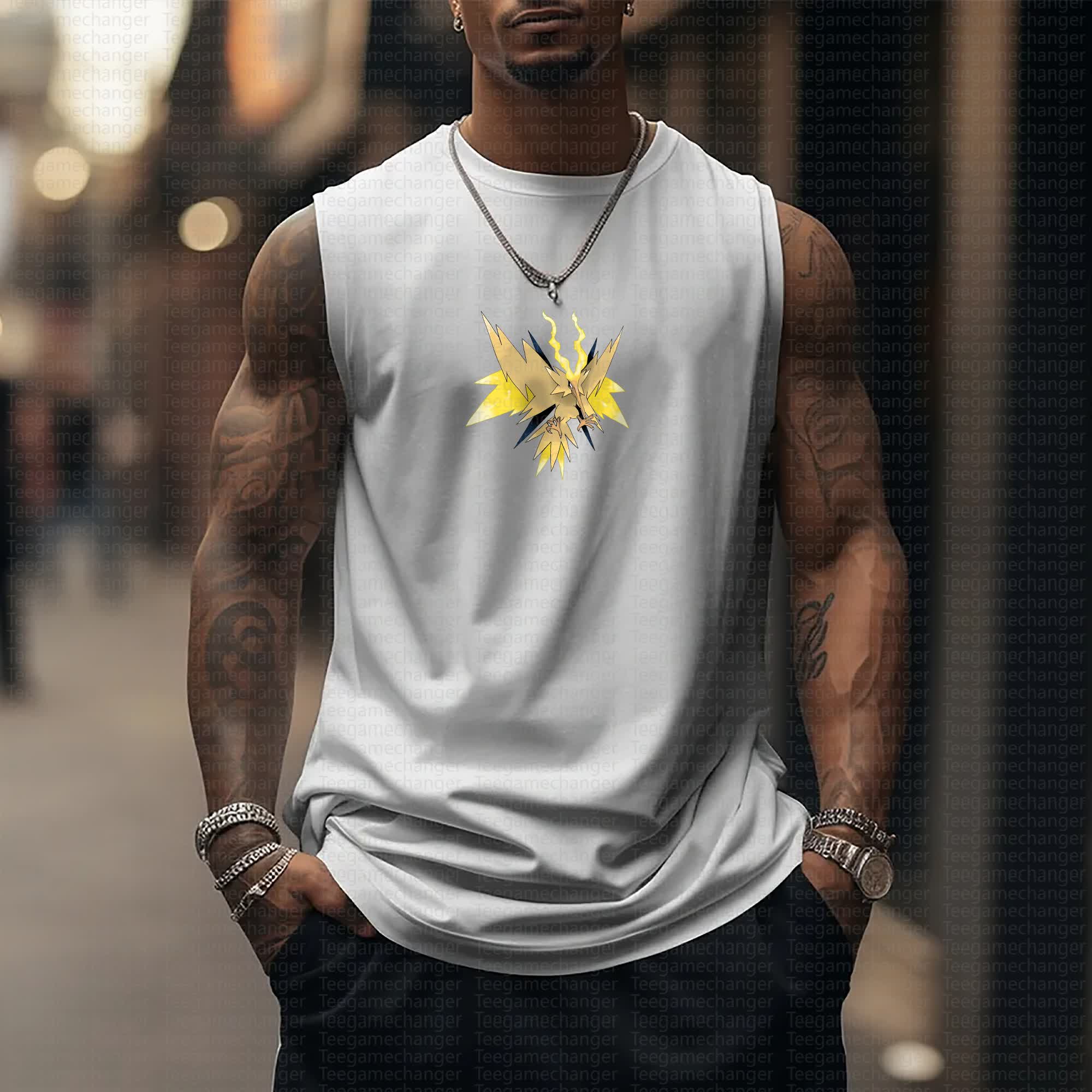 Unisex “Pokémon” Casual Anime  Tank Top