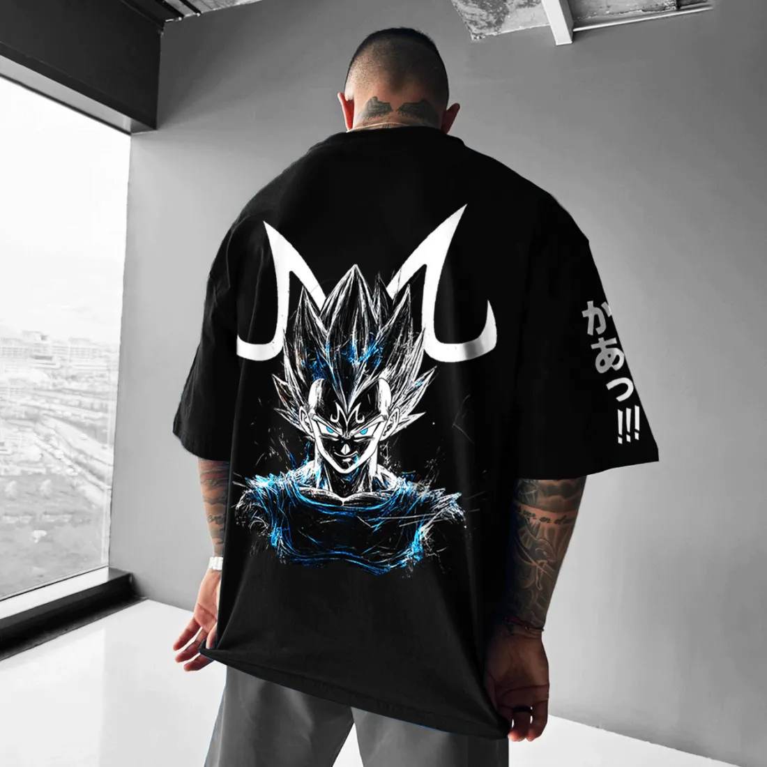 Unisex Oversized  Anime Print T-Shirt