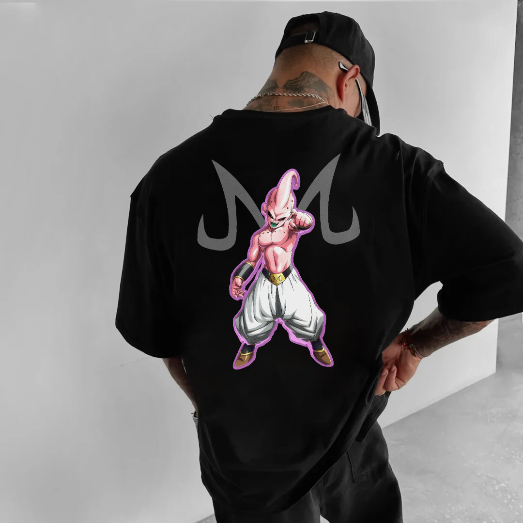 Unisex Anime Print Buu T-shirt