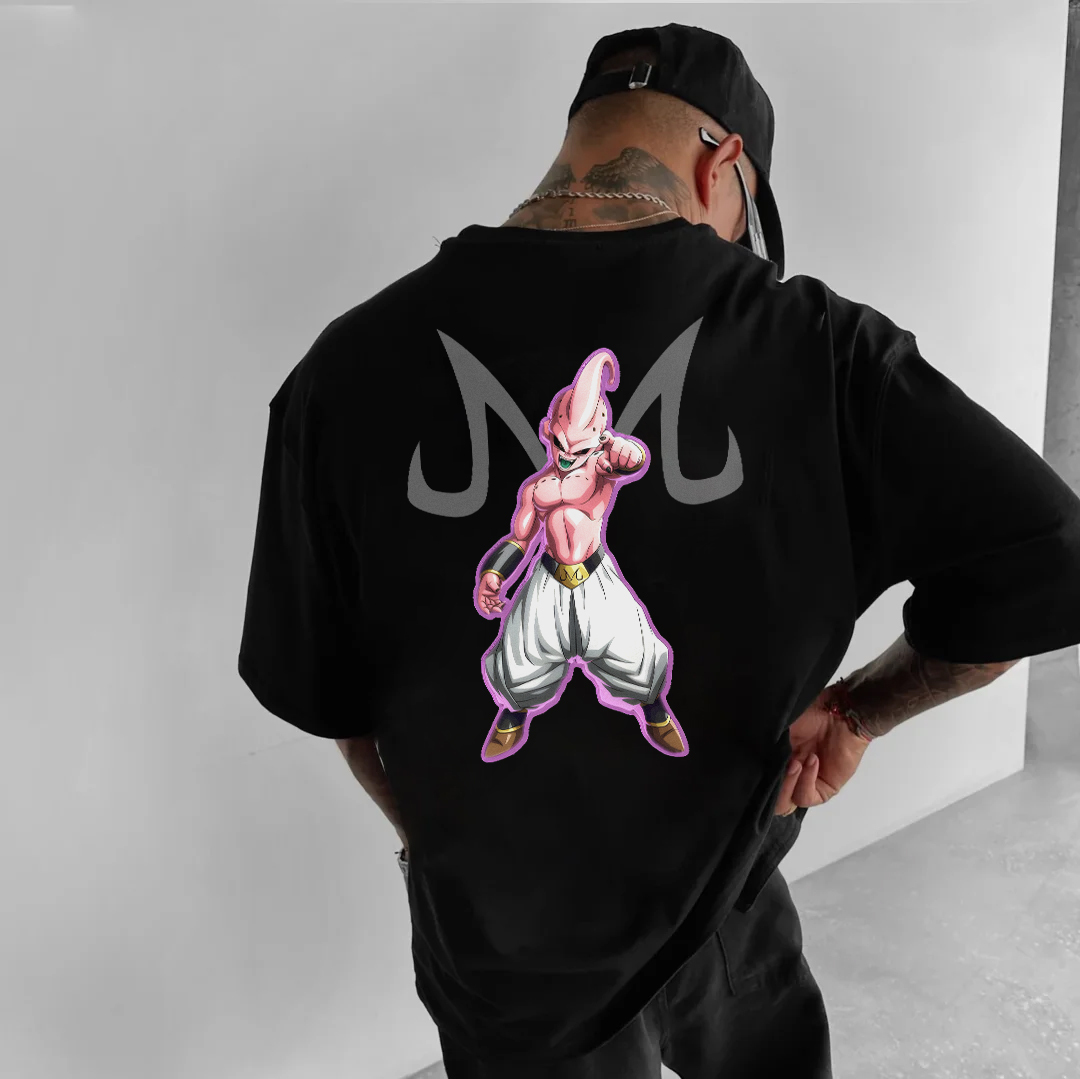 Unisex Anime Print Buu T-shirt