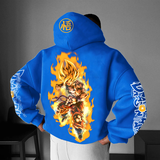 Unisex Anime Graphic Streetwear Vintage Hoodie