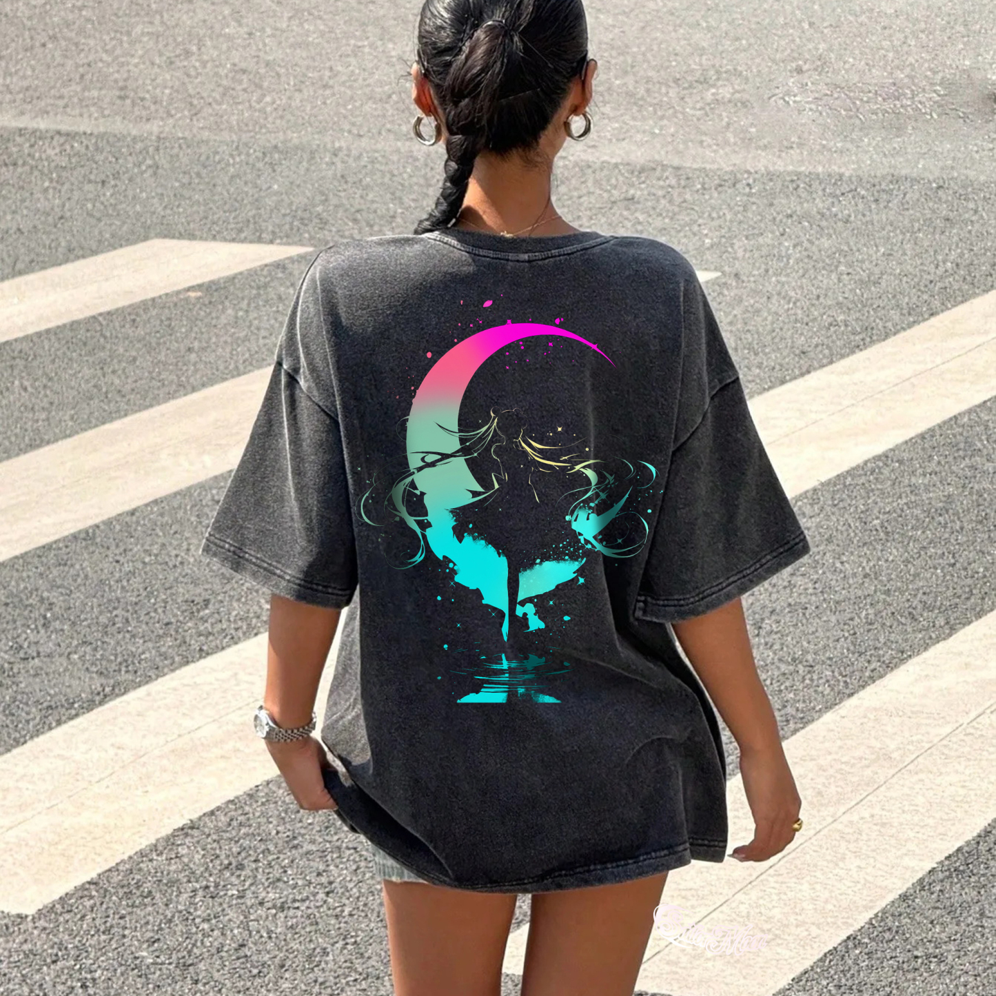 "Sailor Moon" Anime Vintage High Quality Washed T-Shirt