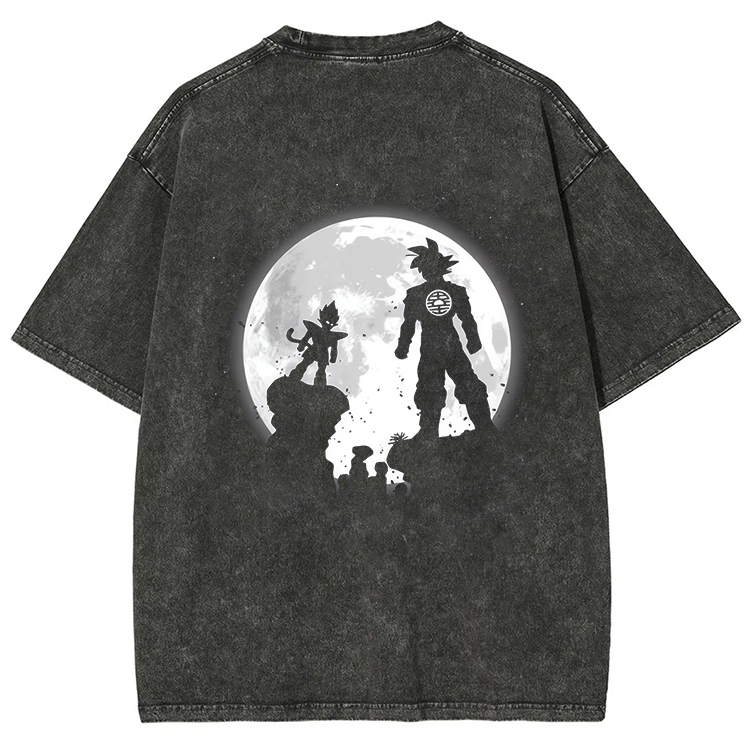 Dragon Ball “Super Saiyan·Dragon Pearl” Vintage washed Tee
