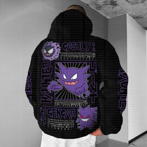 Unisex “Pokémon” Anime Graphic Streetwear Vintage Hoodie