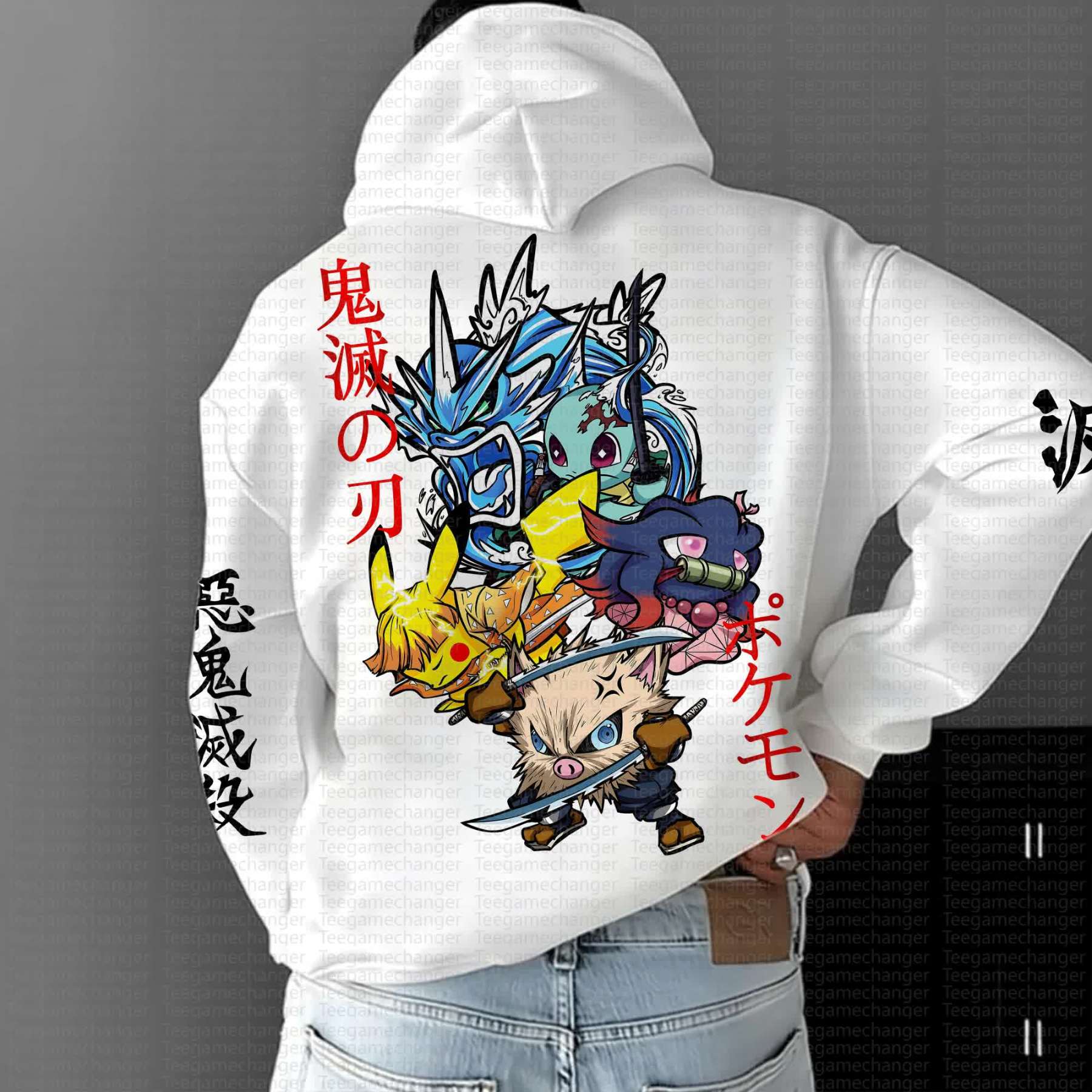 Unisex Oversized Anime Print Hoodie | One Piece