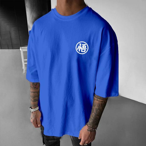 Unisex Oversized Anime Print T-Shirt