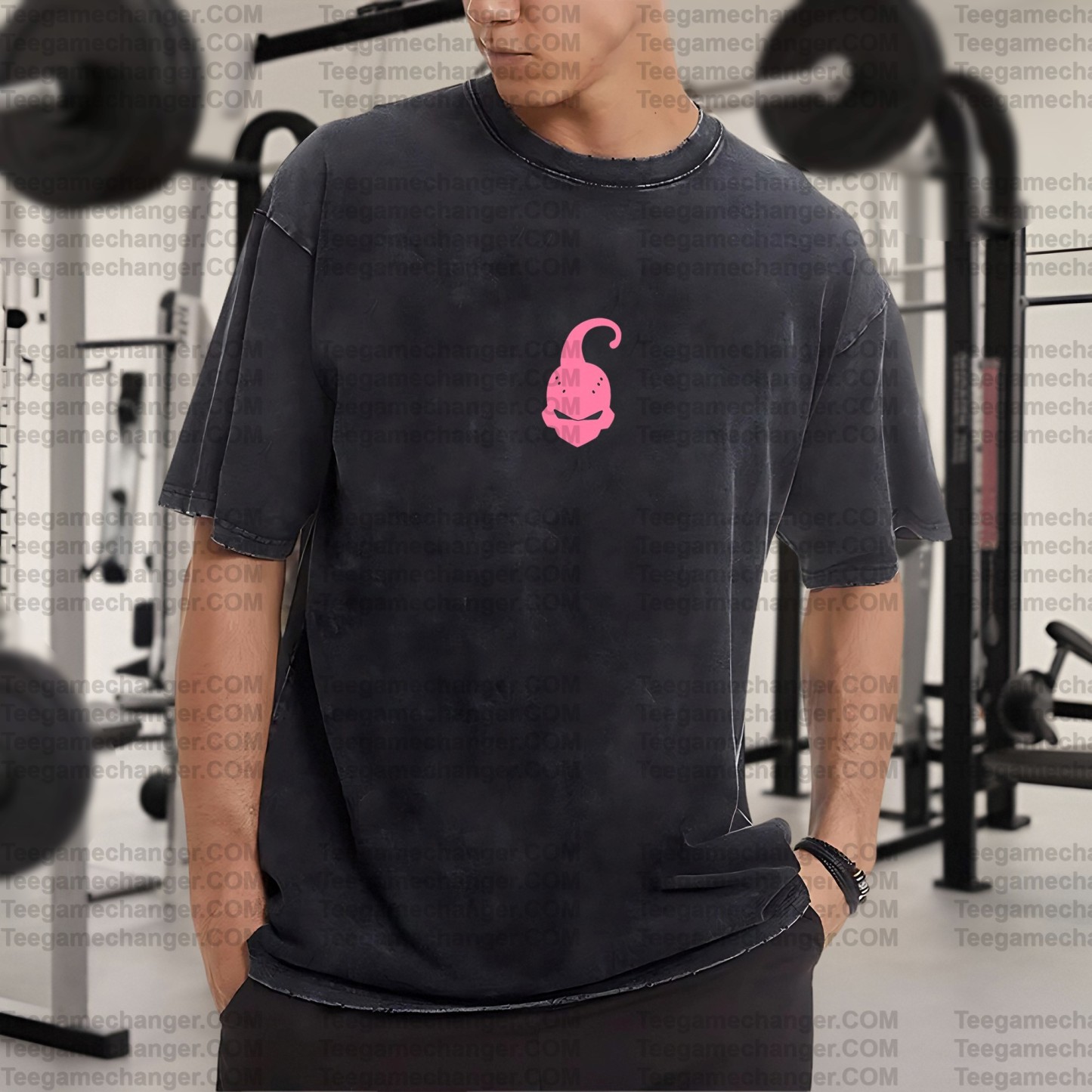 Vintage 3D Direct Inkjet Printed Washed Unisex T-Shirt