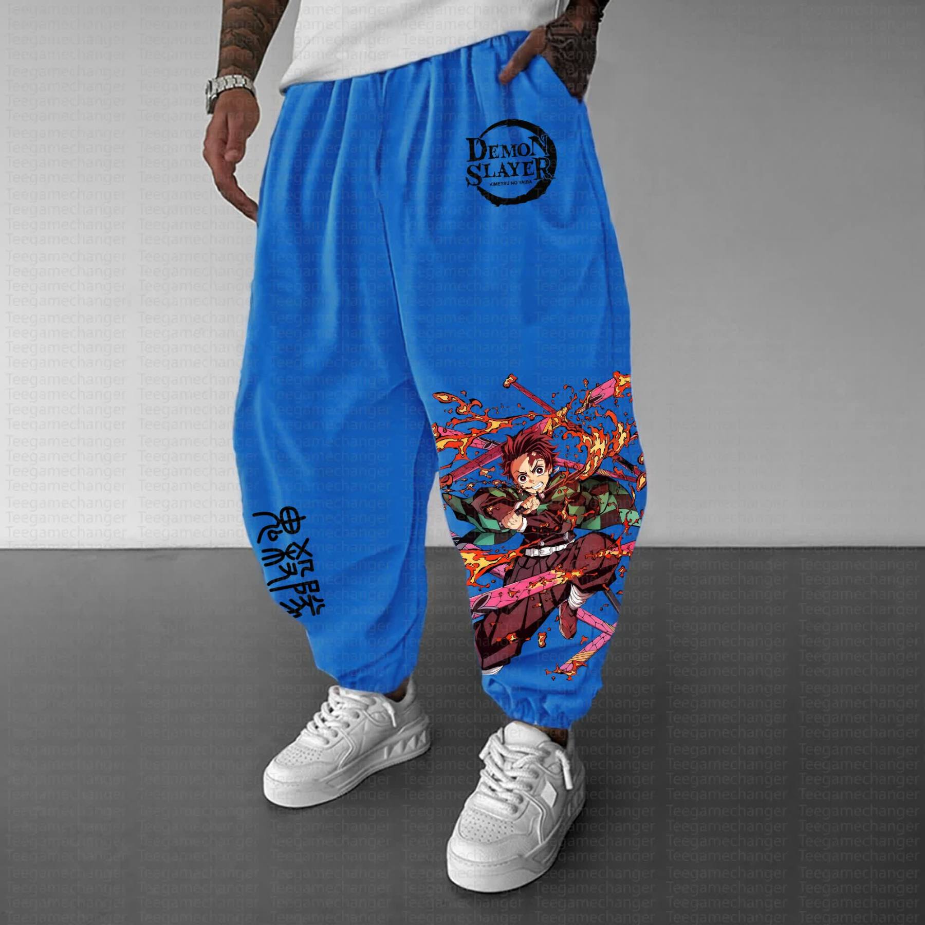 Unisex Anime Inspired Vintage Pants丨Demon Slayer X Pokémon