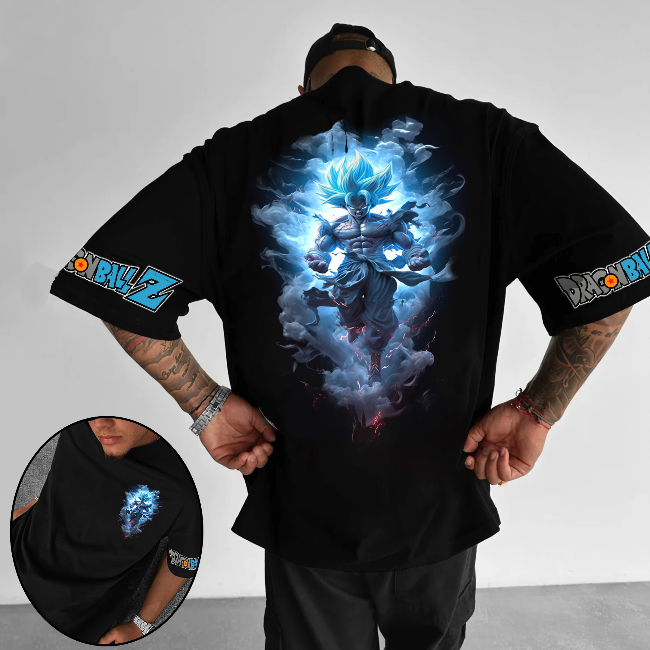 Unisex Oversized DB Anime Goku Return Printed T-shirt
