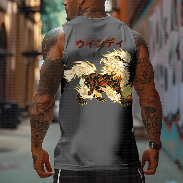 Unisex “Pokémon” Casual Anime  Tank Top