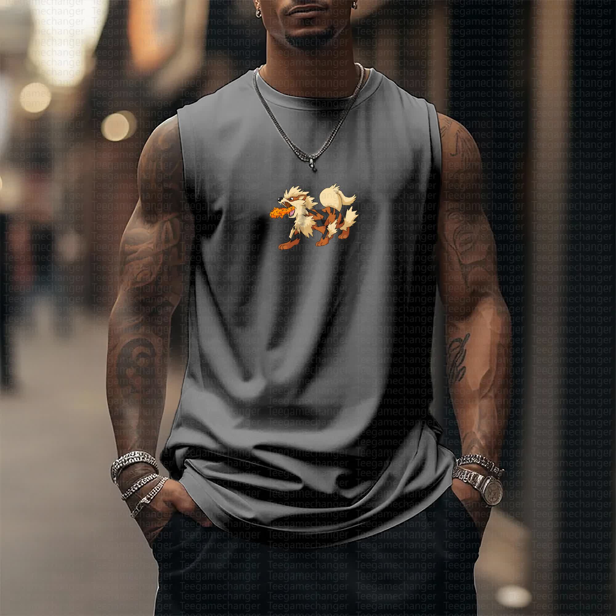 Unisex “Pokémon” Casual Anime  Tank Top