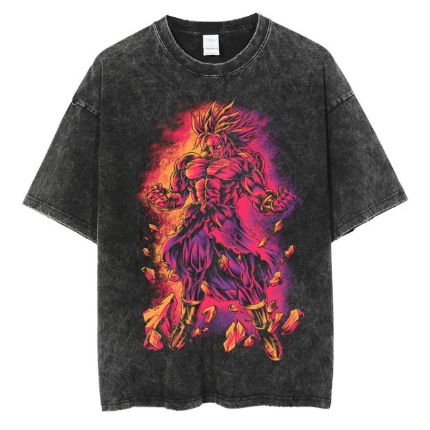 Dragon Ball Super Saiyan “Big Broly” Vintage washed Tee