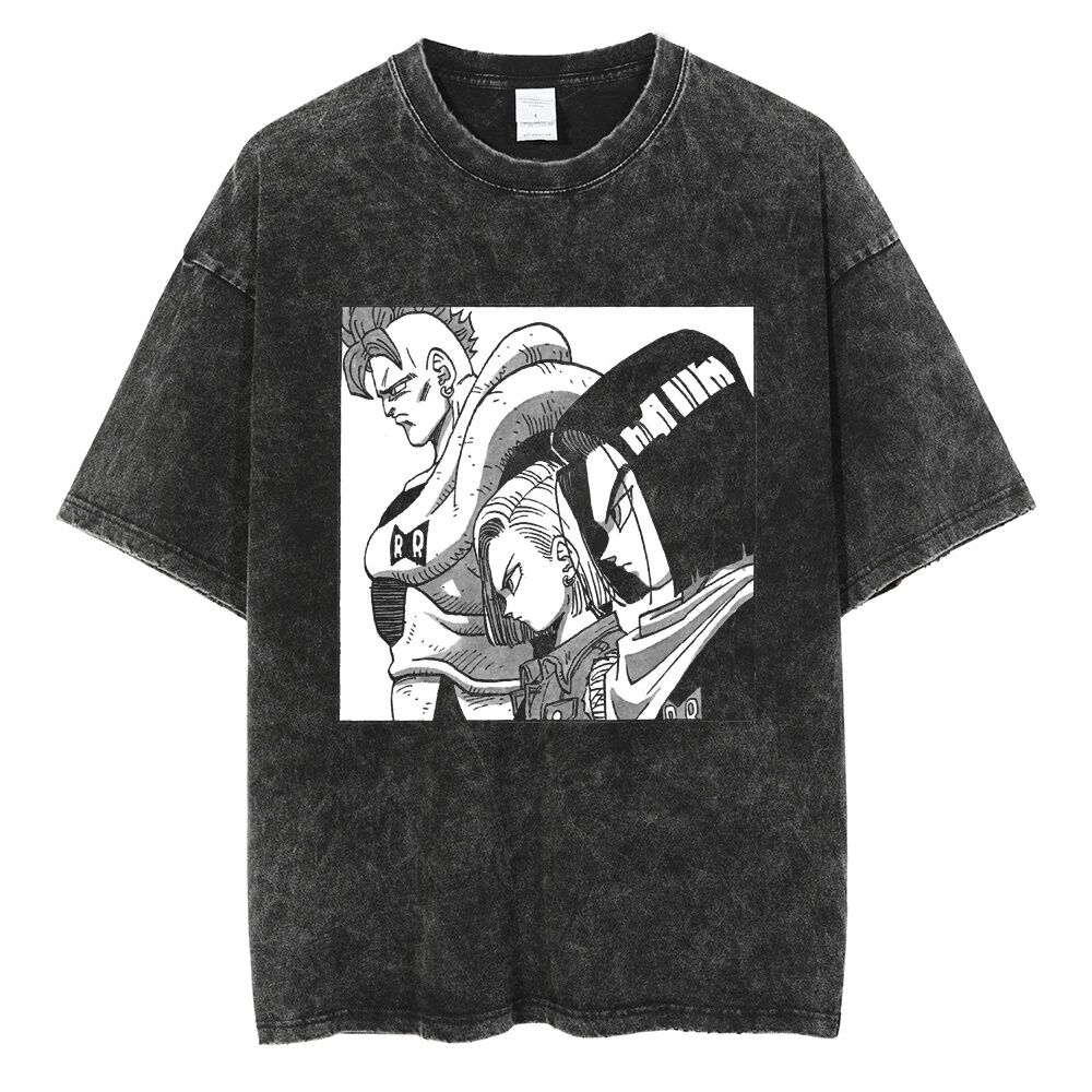Dragon Ball  “C 16 C 17 C 18” Vintage washed Tee