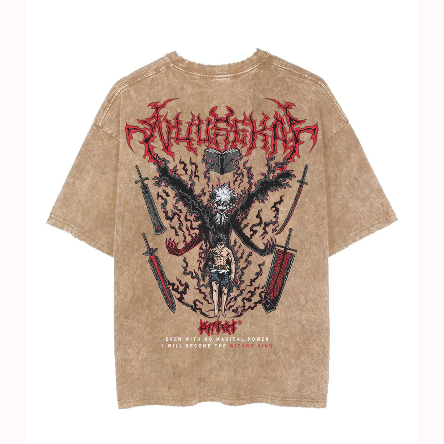 Vintage Washed Tee丨Asta Demon