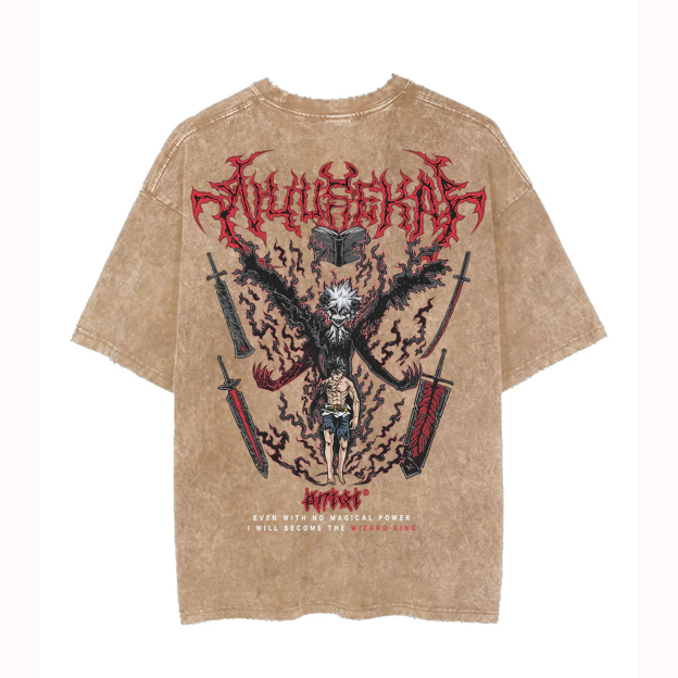 Vintage Washed Tee丨Asta Demon