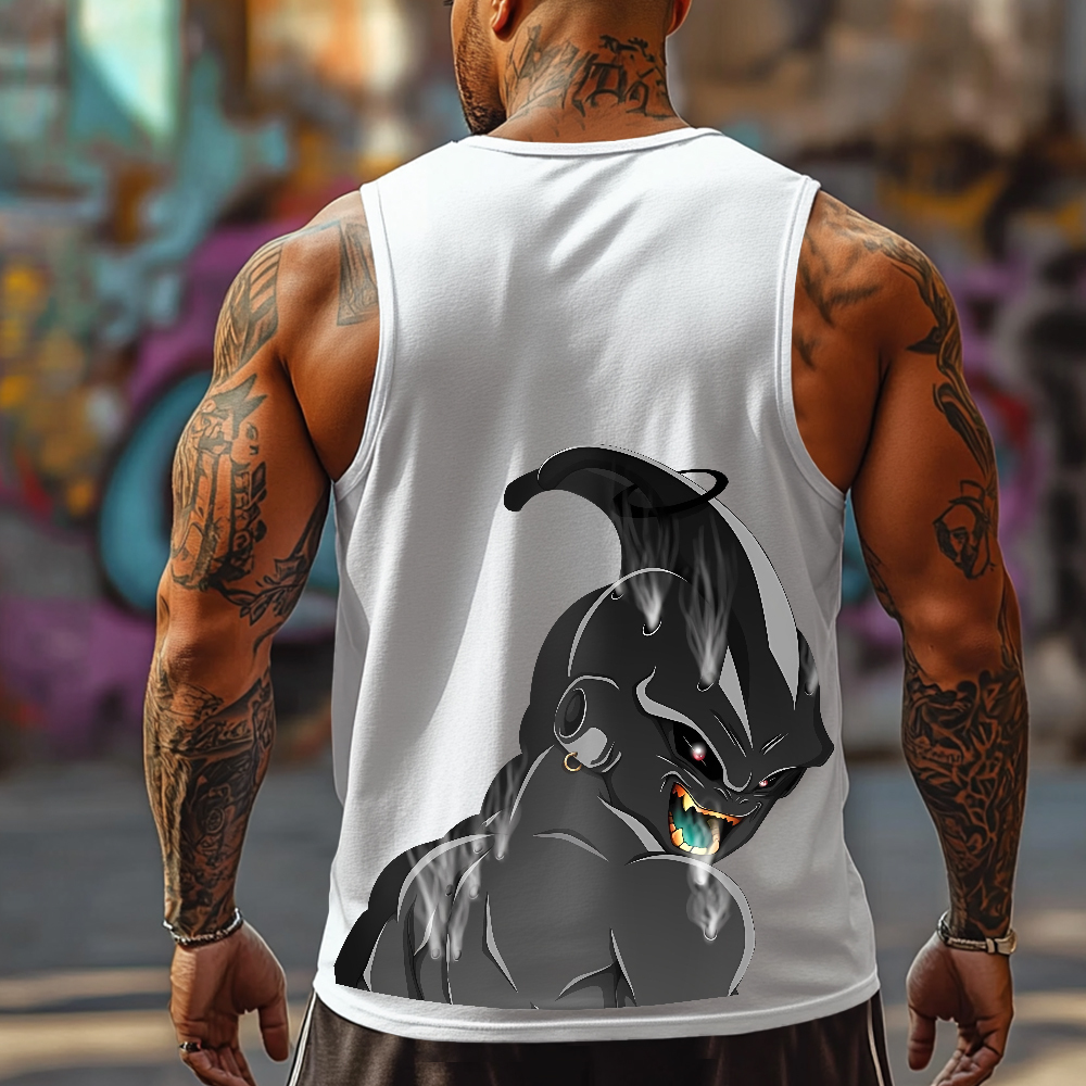Casual anime BUU print gym Tank Top