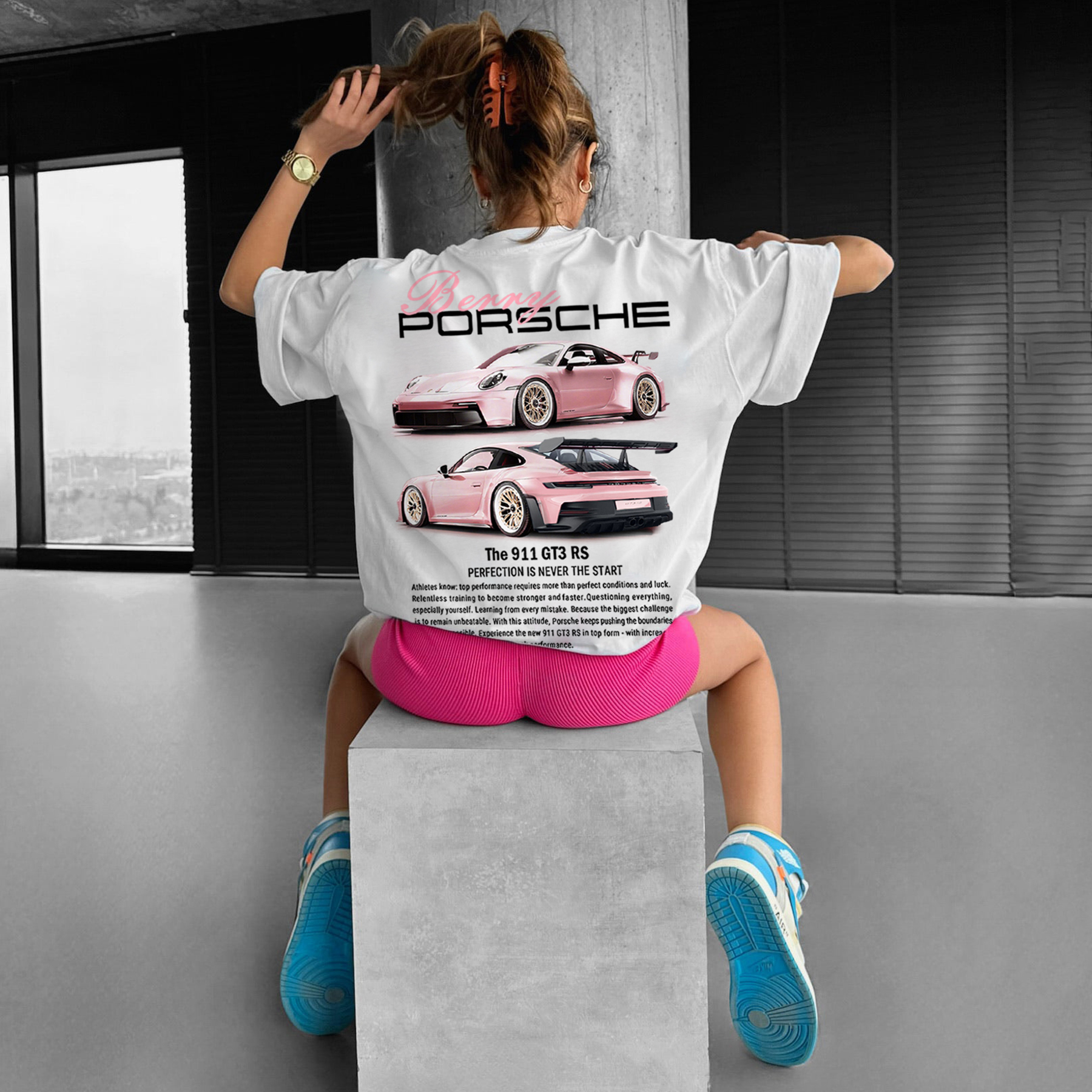 Unisex Casual Sports Car T-shirt