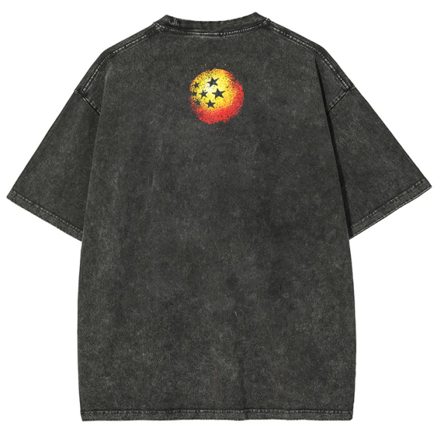 Dragon Ball  “Super Saiyan·Dragon Pearl” Vintage washed Tee