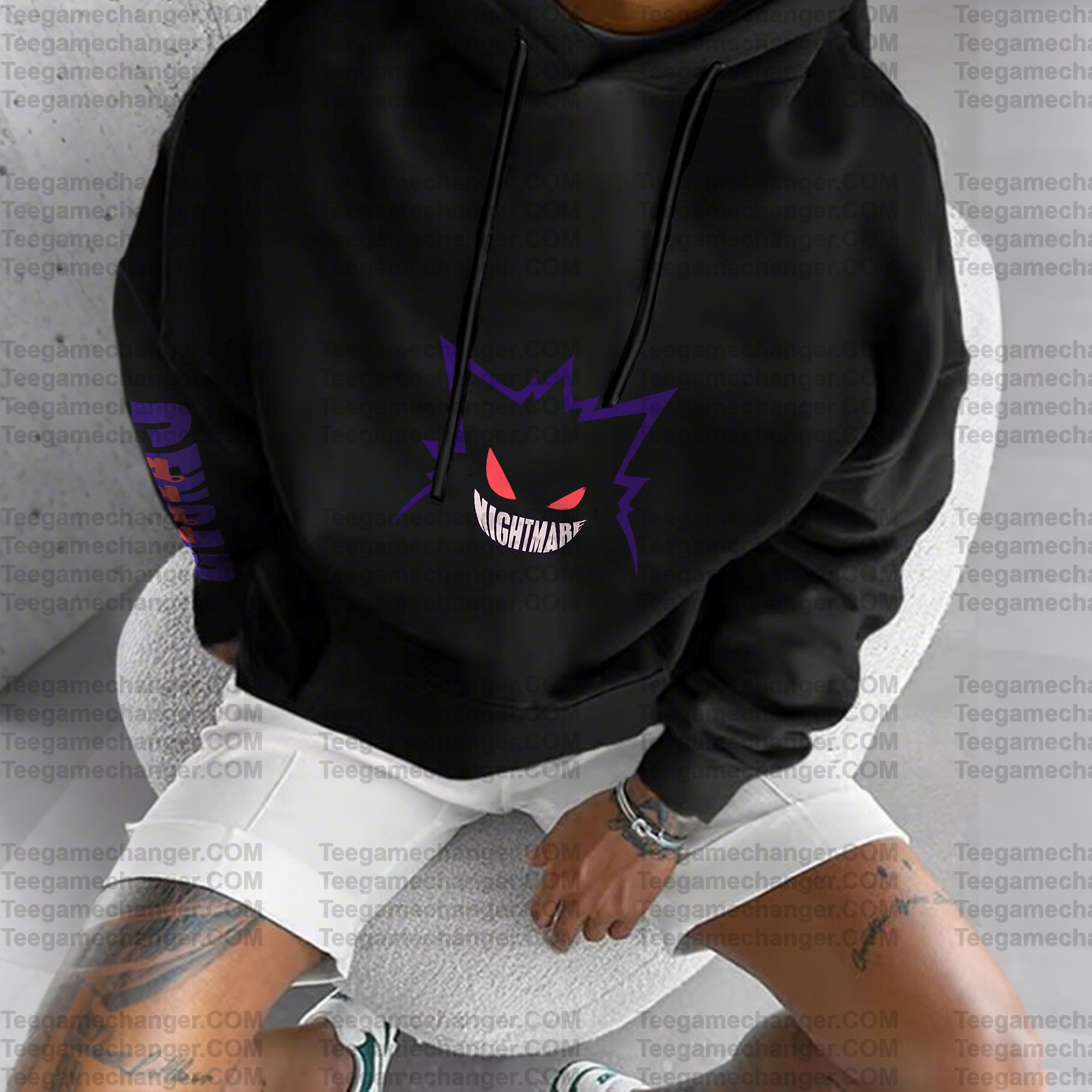 Unisex Anime Graphic Streetwear Vintage Plush Hoodie| Gengar