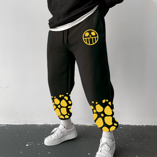 Anime Print Casual Sports Pants-Teegamechanger