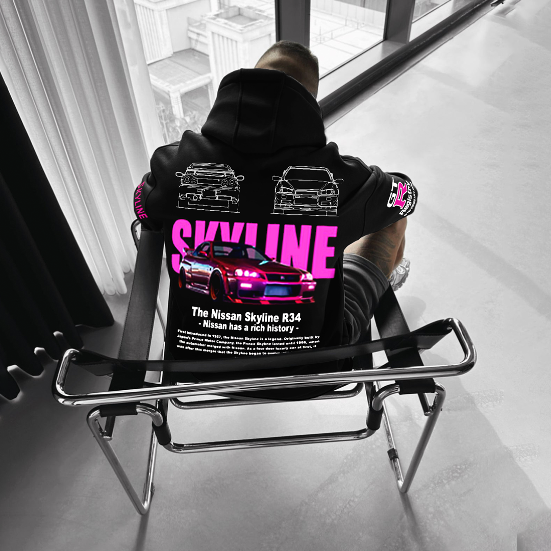 Men's Racing Supercar Oversized Hoodie