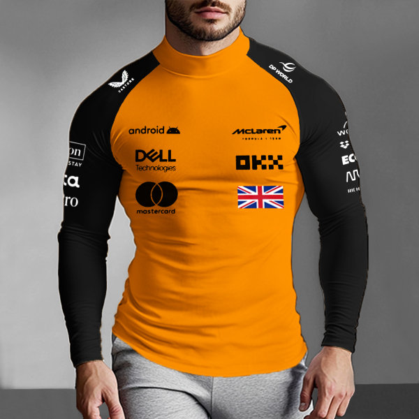 Unisex Racing Team Slim Fit Compression Long Sleeve T-Shirt