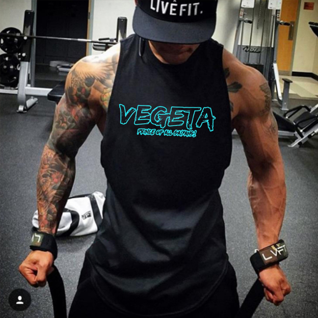 Casual Dragon Ball Anime Vegeta Fitness Tank Top