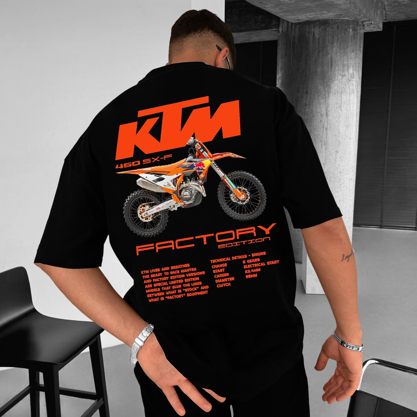 Unisex Oversized Motorcycle T-Shirt