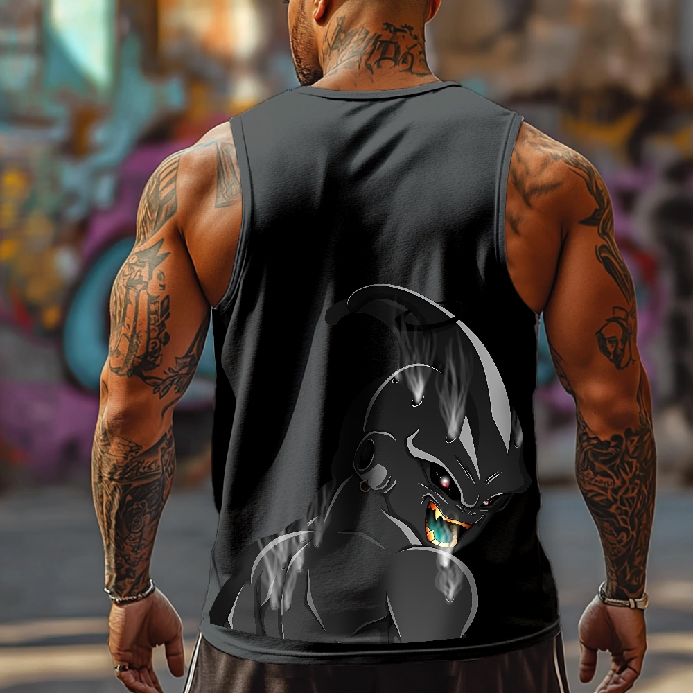 Casual anime BUU print gym Tank Top