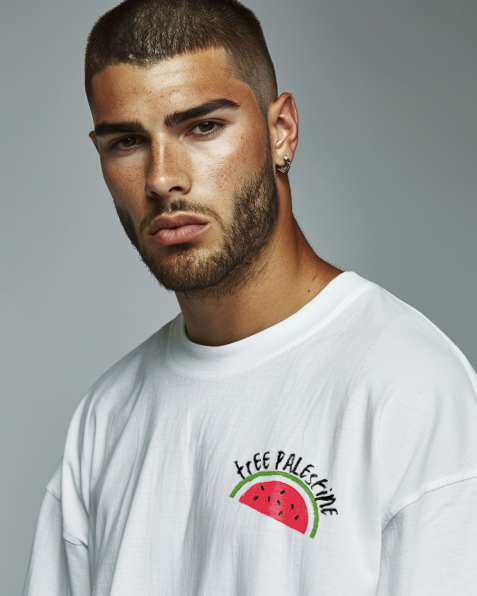 Palestinian Watermelon Trendy Printed T-shirt