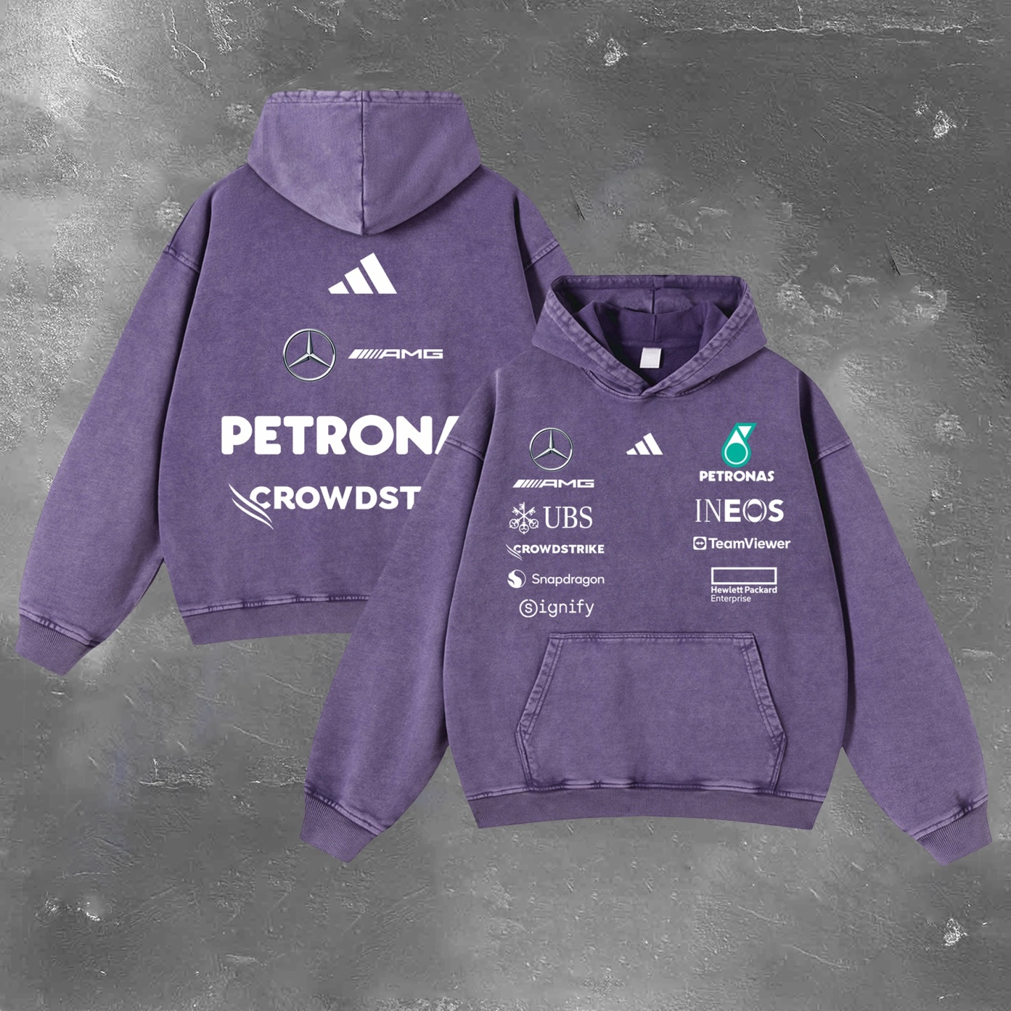 Racing Legend Vintage Washed Hoodie 06