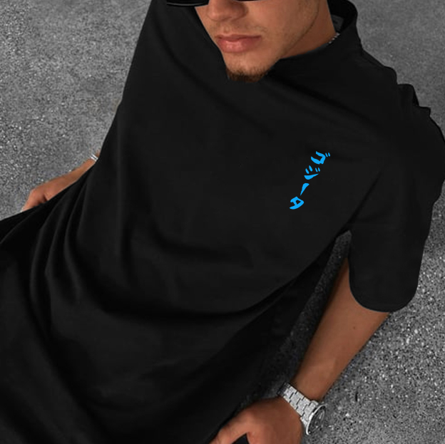 Unisex loose DB anime simple printed T-shirt