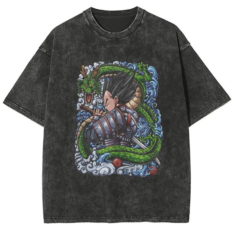 Dragon Ball  “Vegeta Samurai” Vintage washed Tee