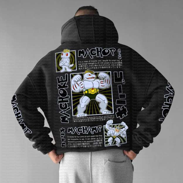 Unisex “Pokémon” Anime Graphic Streetwear Vintage Hoodie