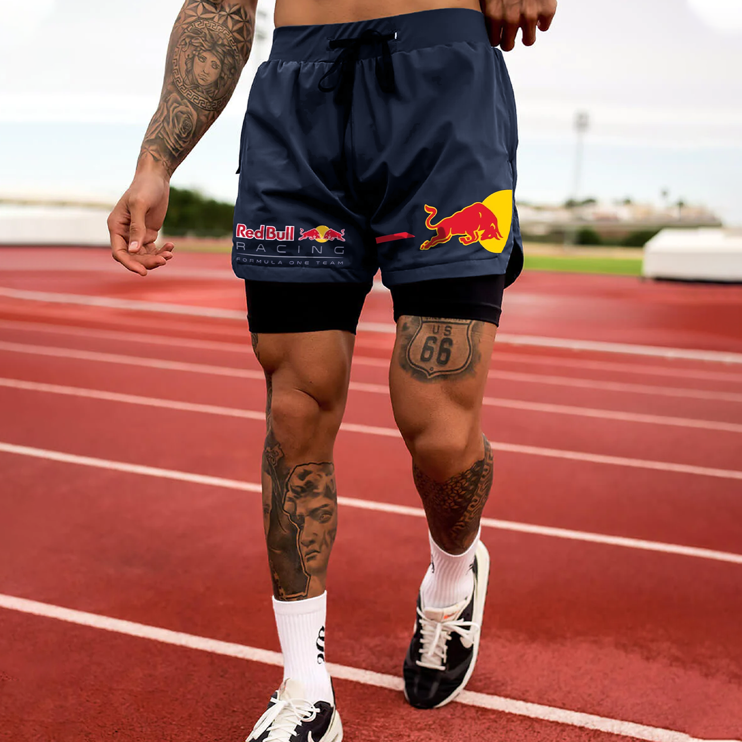 Men's Racing Double Shorts