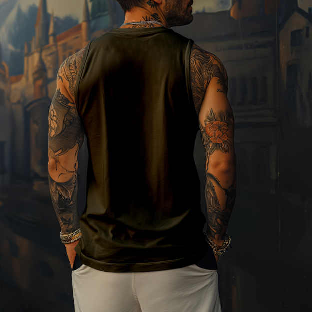 Men's Anime Print Ultimate Gym Tank Top