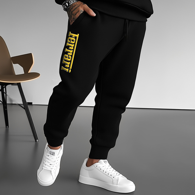 Men's Casual Racing Print Sweatpants