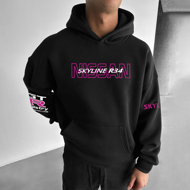 Men's Racing Supercar Oversized Hoodie